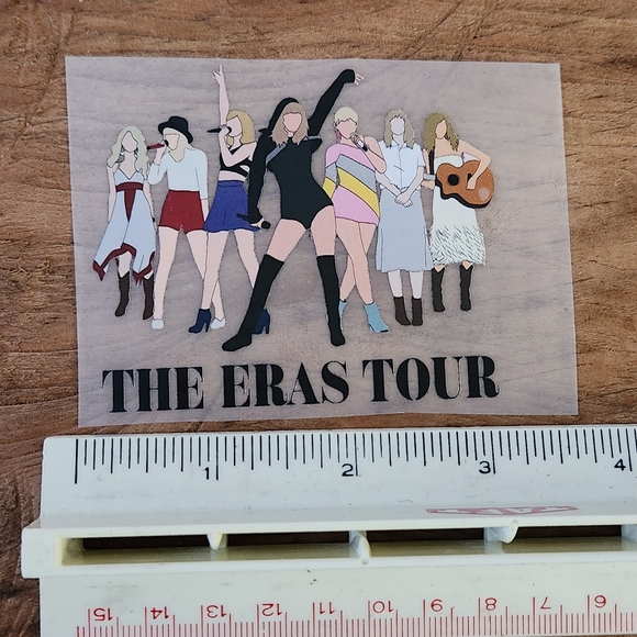 3" TAYLOR SWIFT T-SHIRT IRON-ON Taylor Swift Iron On for Shirt Bag etc Eras tour - Picture 1 of 1